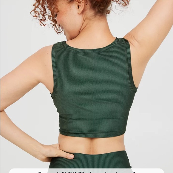 NWOT Aerie Offline Twist-front ribbed sports bra - Picture 7 of 10